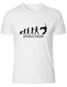 T-shirt Evolution Chitarrista