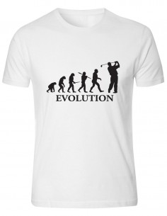 T-shirt Evolution Golfista