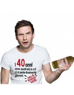 T-shirt in bottiglia-40 anni
